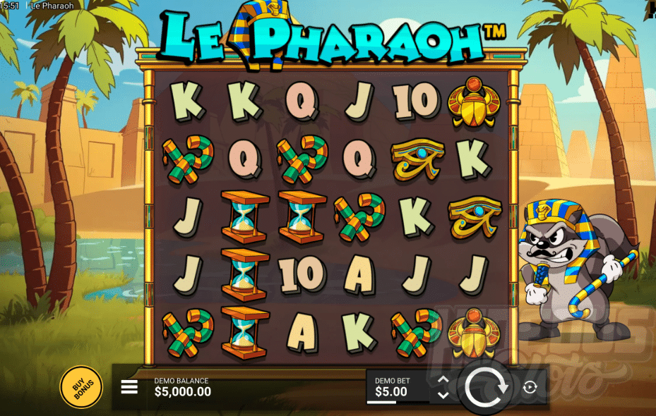 le-pharaoh-raccoon-egyptian-theme